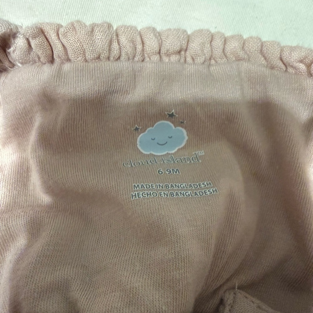 Pink Ruffle Baby One-Piece Romper and Cream boho baby Romper - Picture 9 of 9